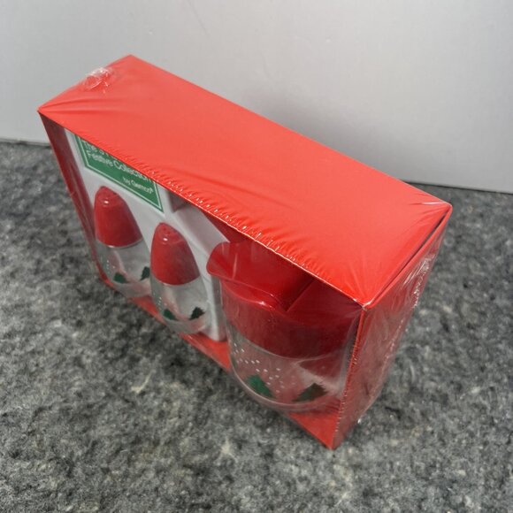 VTG Gemco 3 pc Festive Collection Salt & Pepper Shakers Sugar Pot Christmas NEW - Picture 5 of 8